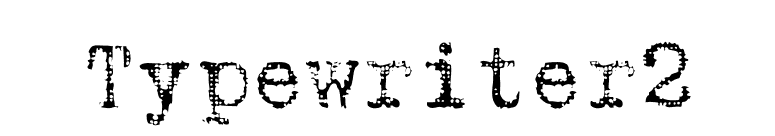 Typewriter2 font preview