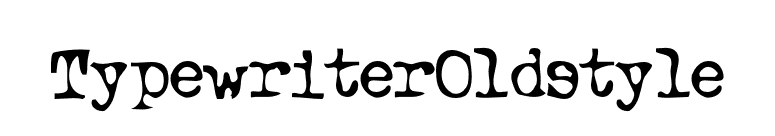 TypewriterOldstyle font preview