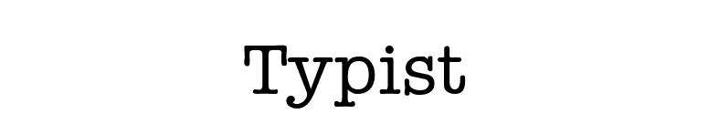 Typist font preview