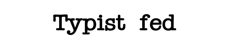 Typist fed font preview