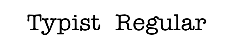 Typist Regular font preview