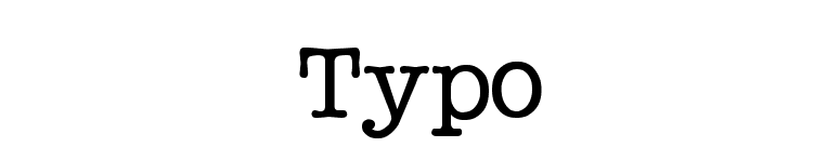 Typo font preview