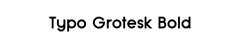 Typo Grotesk Bold font preview