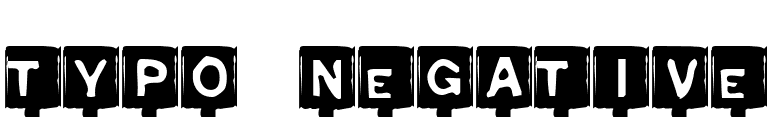 Typo Negative font preview