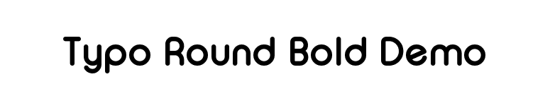 Typo Round Bold Demo font preview