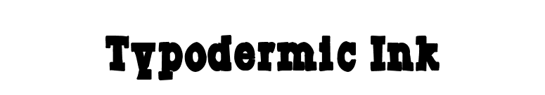 Typodermic Ink font preview