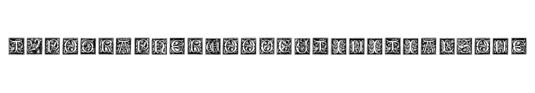 TypographerWoodcutInitialsOne font preview