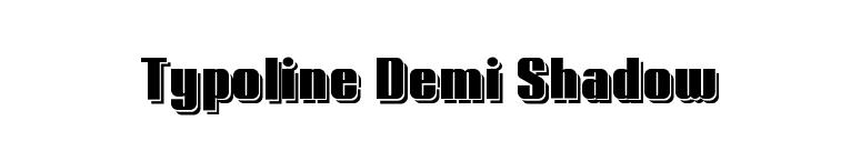 Typoline Demi Shadow font preview