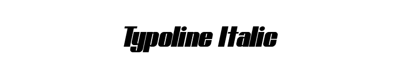 Typoline Italic font preview