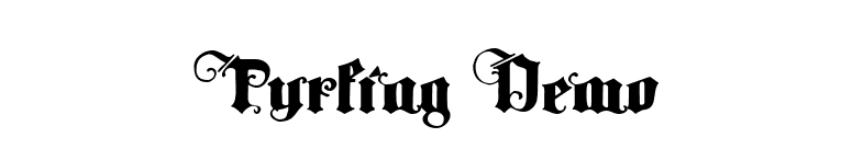 Tyrfing Demo font preview