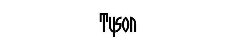 Tyson font preview