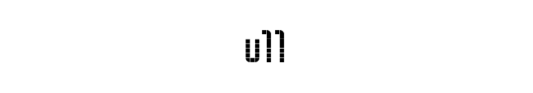 u11 font preview