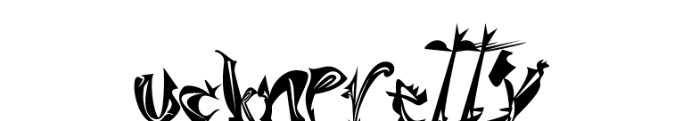 UckNPretty font preview