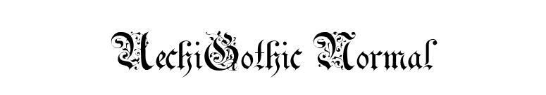UechiGothic Normal font preview