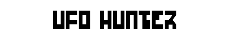 UFO Hunter font preview
