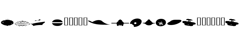 UFO nï¿¿51Silhoueï¿¿ï¿¿e font preview