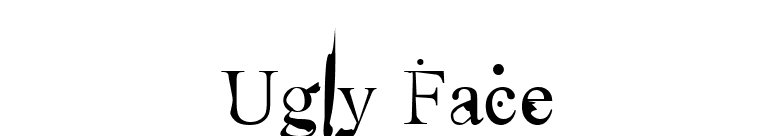Ugly Face font preview