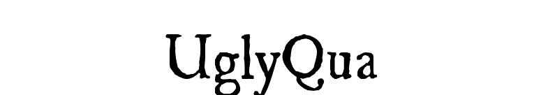 UglyQua font preview