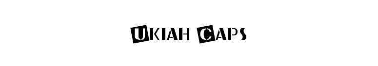 Ukiah Caps font preview
