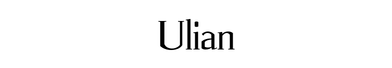 Ulian font preview
