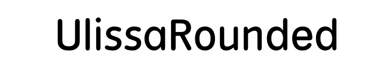 UlissaRounded font preview