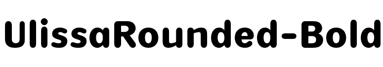 UlissaRounded-Bold font preview