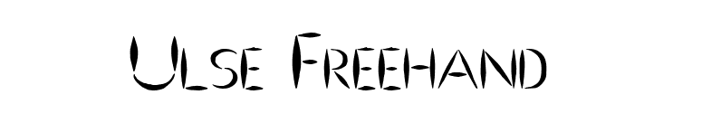 Ulse Freehand  font preview