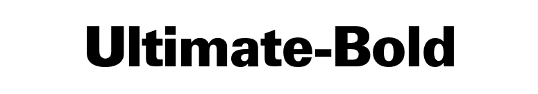 Ultimate-Bold font preview
