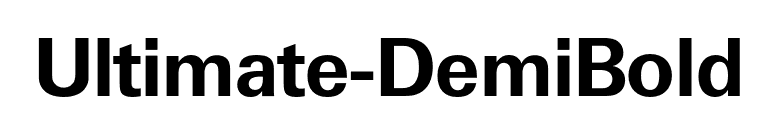 Ultimate-DemiBold font preview