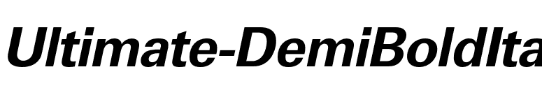 Ultimate-DemiBoldIta font preview