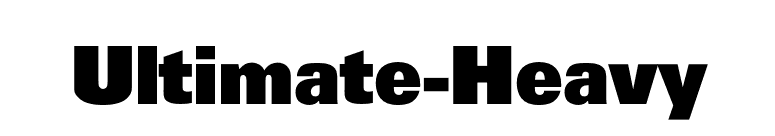 Ultimate-Heavy font preview