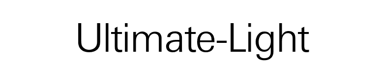 Ultimate-Light font preview