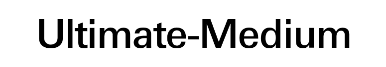 Ultimate-Medium font preview