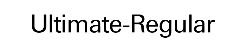 Ultimate-Regular font preview