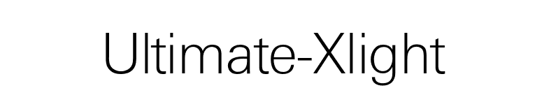 Ultimate-Xlight font preview
