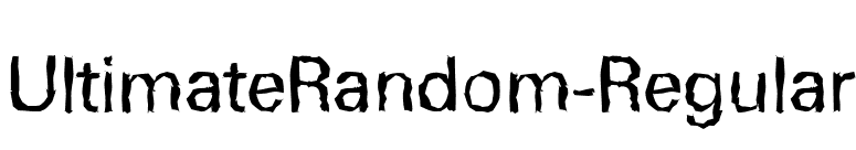 UltimateRandom-Regular font preview