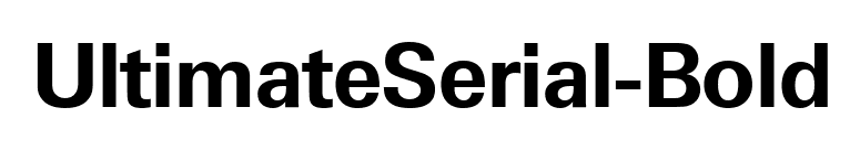 UltimateSerial-Bold font preview