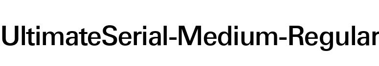 UltimateSerial-Medium-Regular font preview