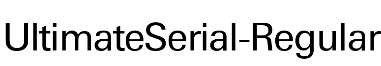 UltimateSerial-Regular font preview