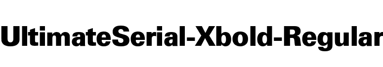 UltimateSerial-Xbold-Regular font preview