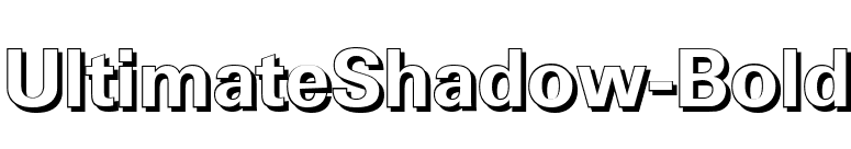 UltimateShadow-Bold font preview