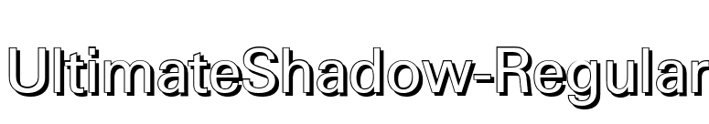 UltimateShadow-Regular font preview
