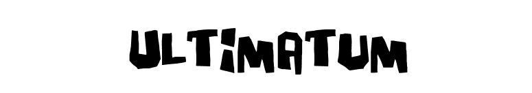 Ultimatum font preview