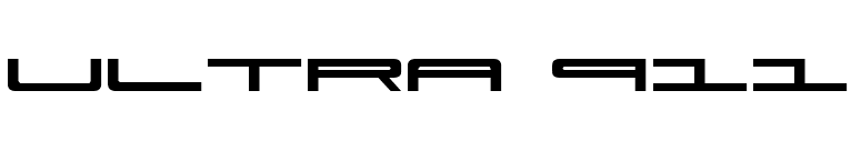 Ultra 911 font preview