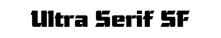 Ultra Serif SF font preview