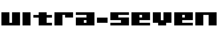 Ultra-Seven font preview