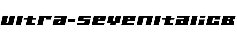 Ultra-SevenItalicB font preview