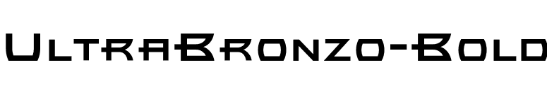 UltraBronzo-Bold font preview