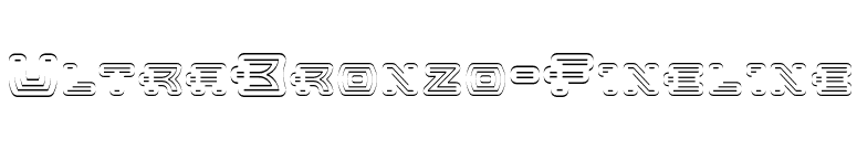 UltraBronzo-Fineline font preview