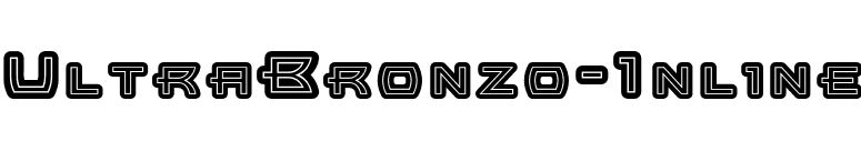 UltraBronzo-Inline font preview